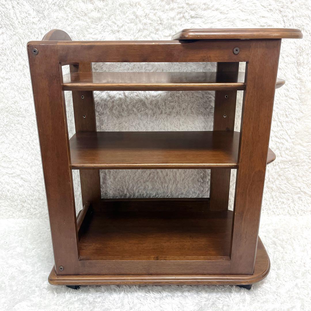 姫路モッコウ マルニ キッチンワゴン 木製 カート 3段 キャスター付 ワゴン