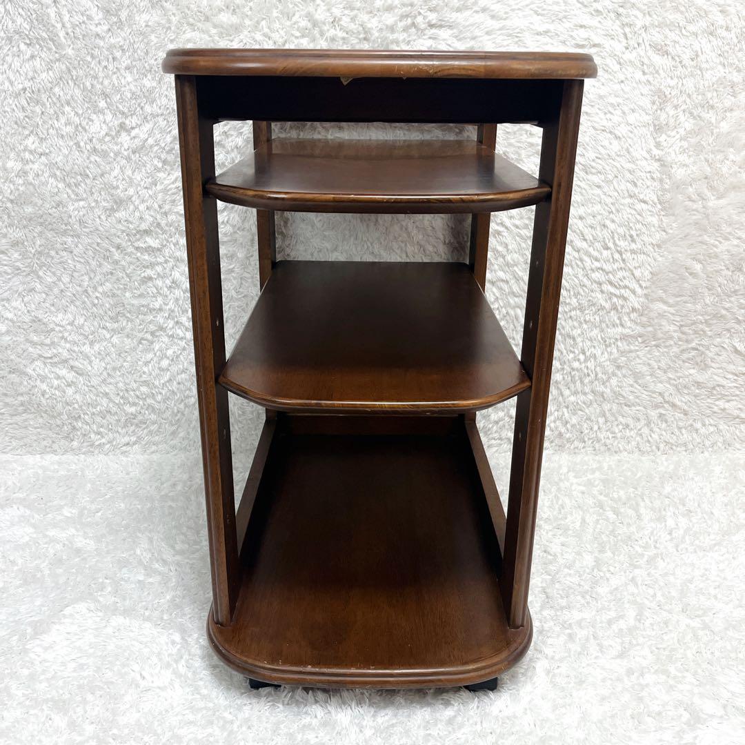 姫路モッコウ マルニ キッチンワゴン 木製 カート 3段 キャスター付 ワゴン