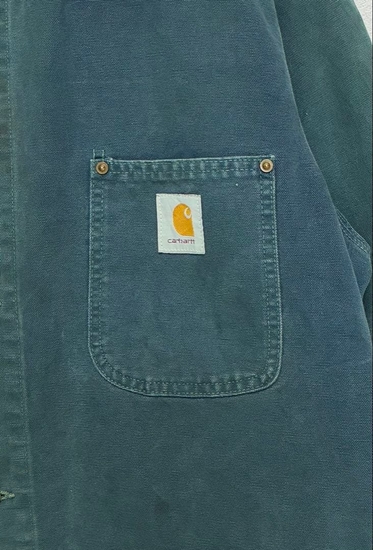 Carhartt94年製CU1055チョアコートTeal Blue USA製XL