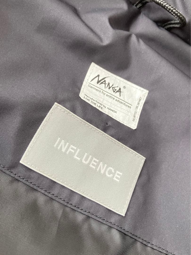 ＜NANGA × INFLUENCE＞ 別注 DOWN VEST
