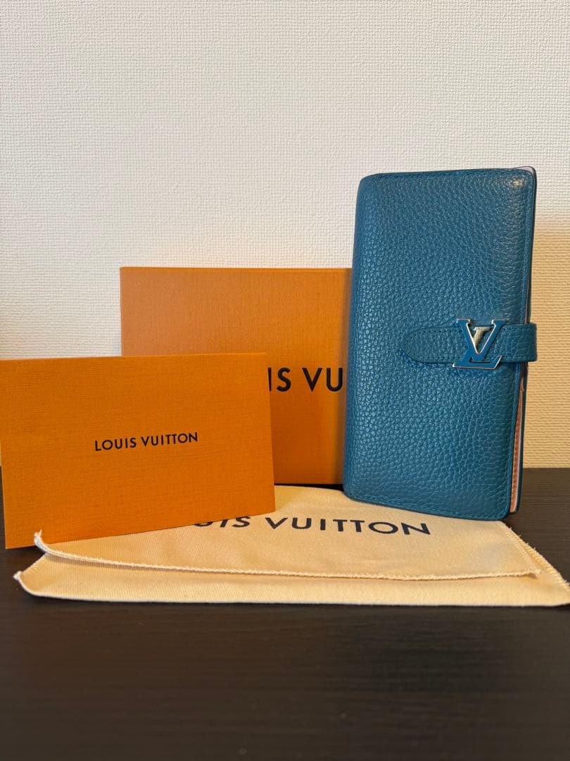 【値下げ不可】ルイヴィトン　LV ヴェルティカル ウォレット　グリーン　長財布