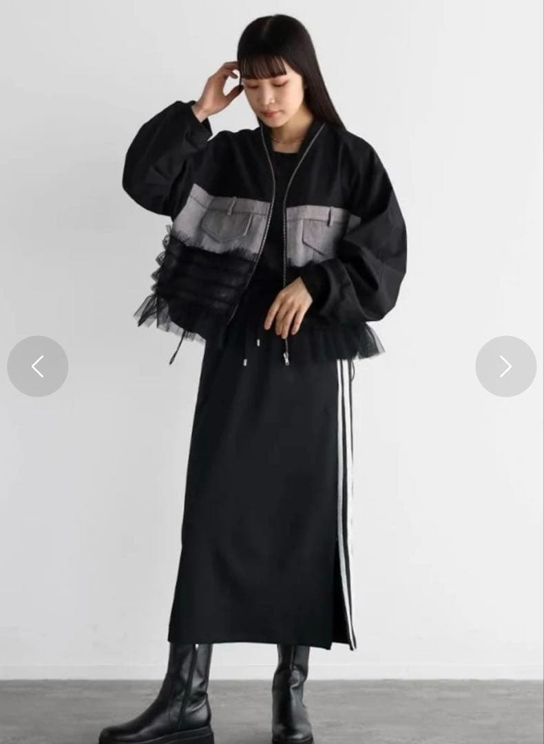 ヤマダヤ　福袋　アウター　ブルゾン　RADIATE フリル付きデニムジャケット