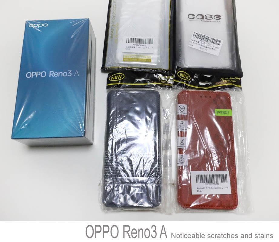 KHさま専用 OPPO Reno3 A　SIMフリー　美品 ケース4個つき