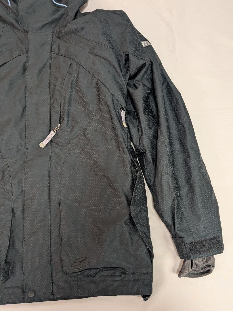 美品 ESTIVO スキーウェア ブラック レディース L ブラック 上下