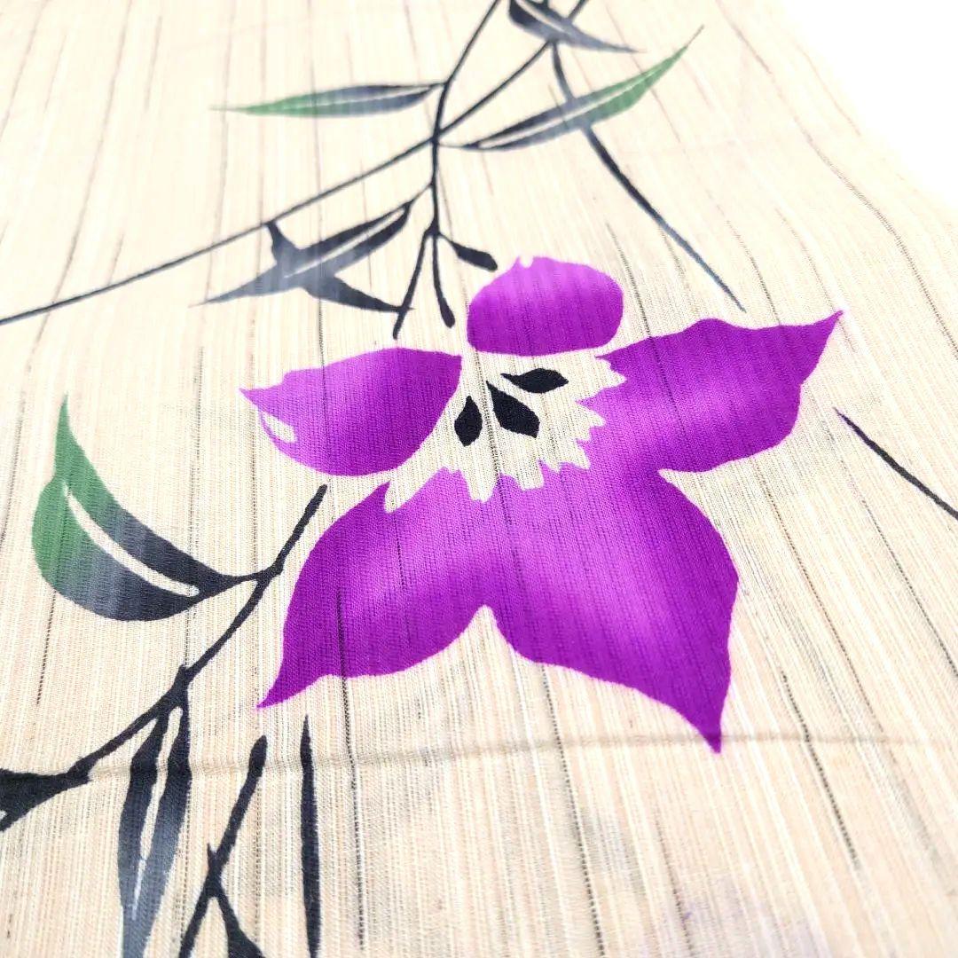 東京本染 浴衣反物 綿麻 さわらび 源氏物語②