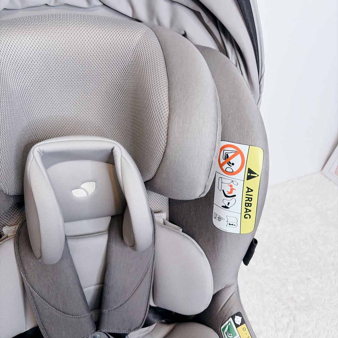 美品【Joie】チャイルドシート アイ・アーク360°キャノピー付／グレー