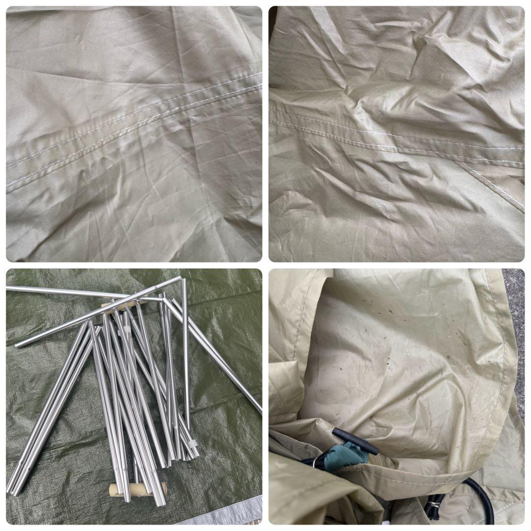 美品モンベル　ムーンライトテント 3型アイボリー純正グランドシート付ゆるキャン△