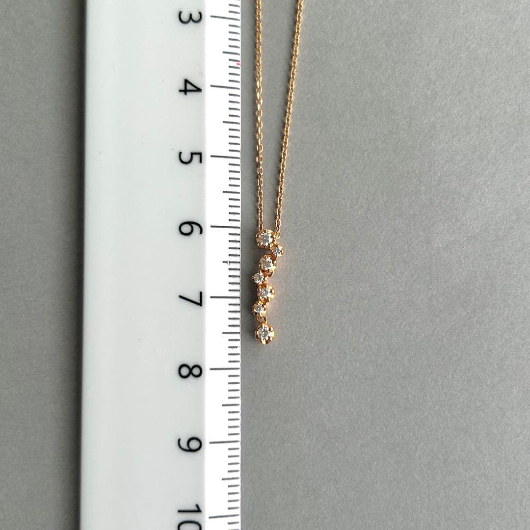 美品　STAR JEWELRY K18 ダイヤモンドネックレス