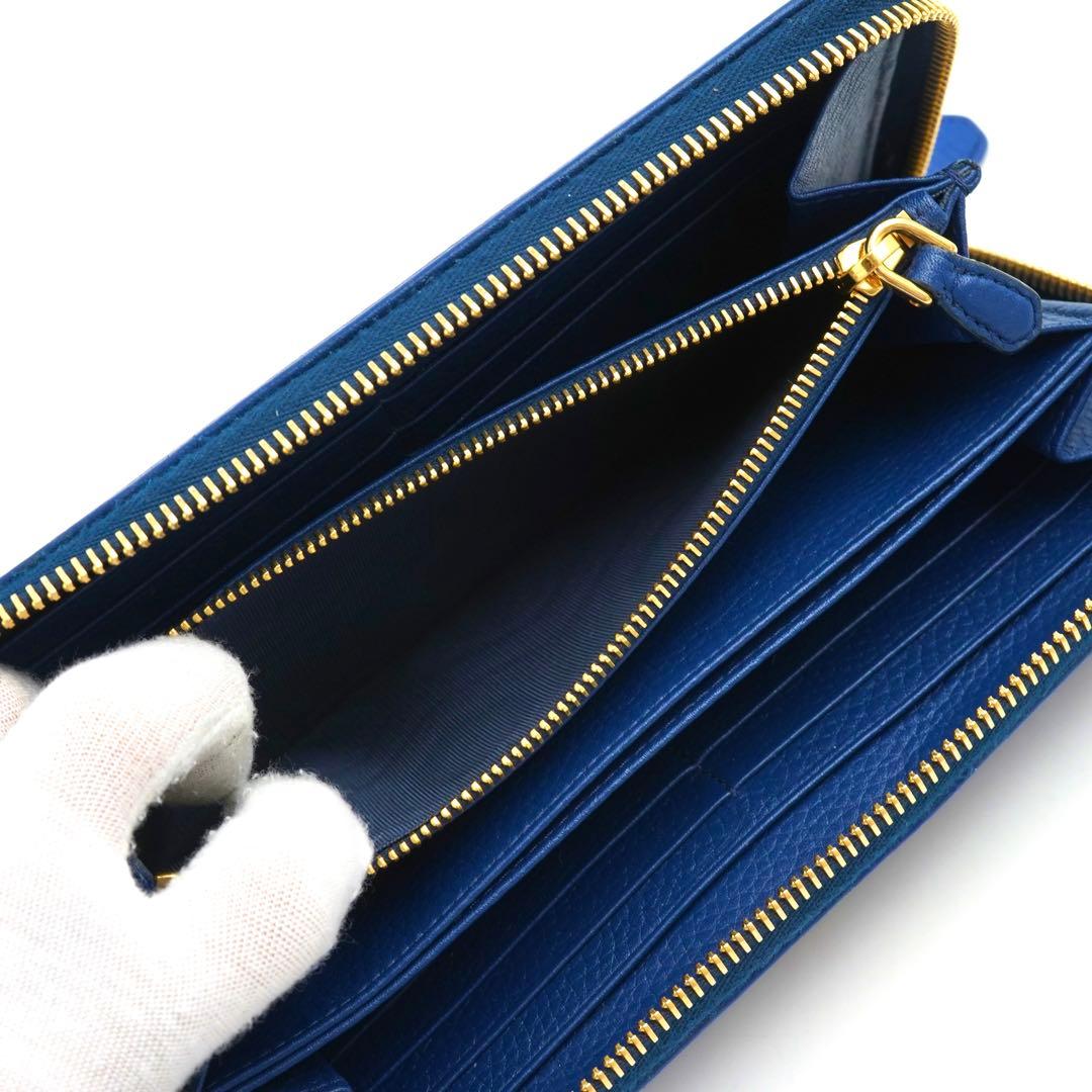✨新品未使用✨　PRADA 長財布　アイコン　シボ革　ダイノ　ラウンド