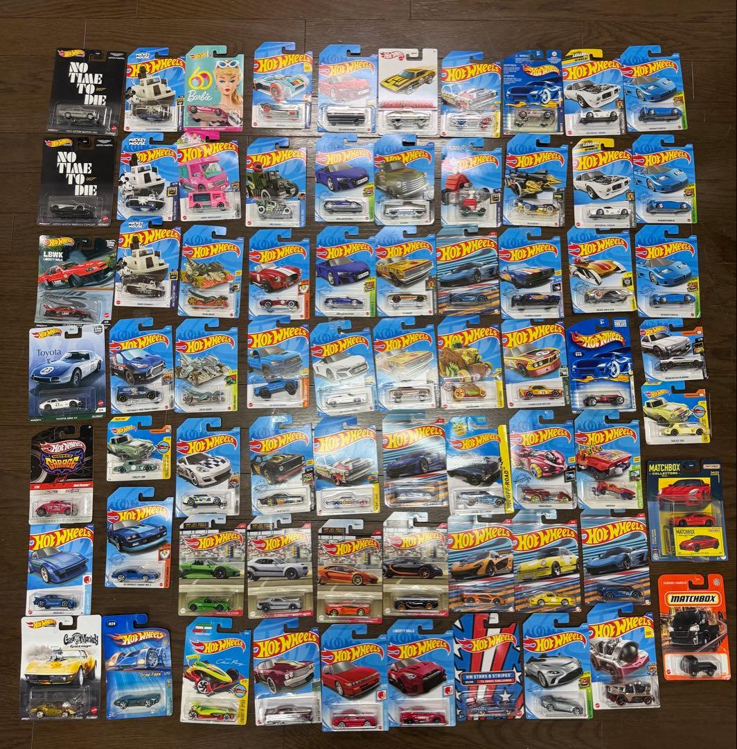 ホットウィール　hot wheels 70台まとめ売り（2台はマッチボックス）