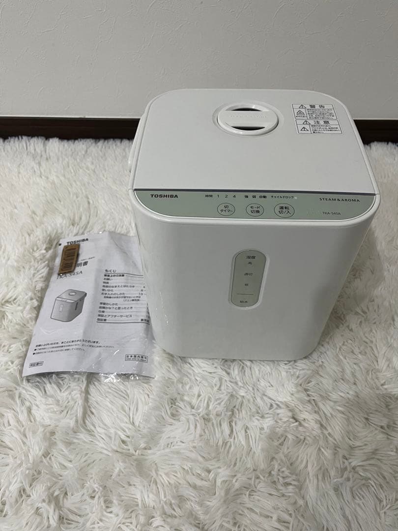 新品未使用品 東芝 スチームファン式加湿器 グランホワイト TKA-S45A