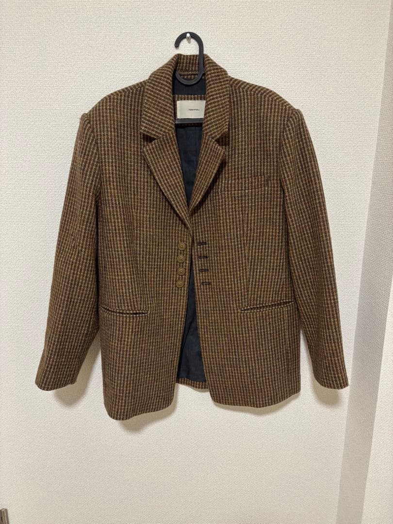TODAYFUL Wool 100% CHECK JACKET 36サイズ