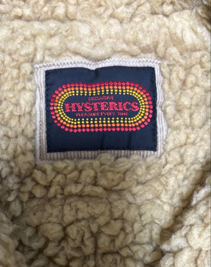 HYSTERICS コーデュロイ　ボア　刺繍ジャケット フリー