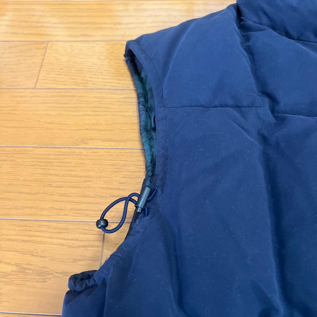 ファンダオPAPAS パパス ダウンベスト ネイビー 美品