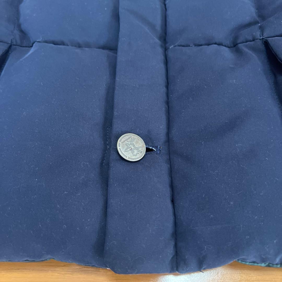 ファンダオPAPAS パパス ダウンベスト ネイビー 美品