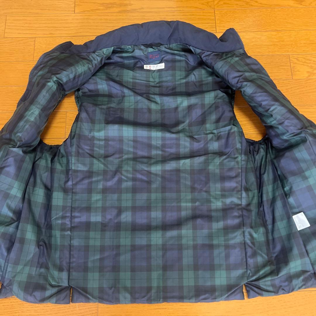 ファンダオPAPAS パパス ダウンベスト ネイビー 美品
