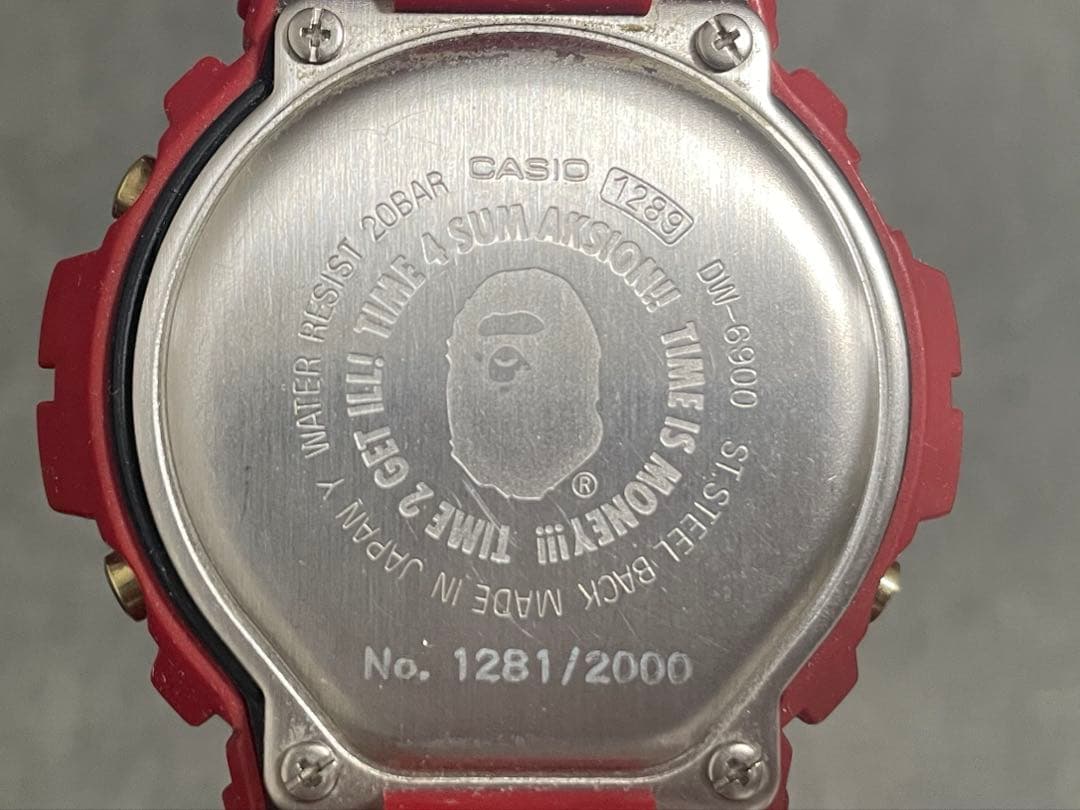 G-SHOCK× APE（赤×金） 2000本限定 （ジャンク品）