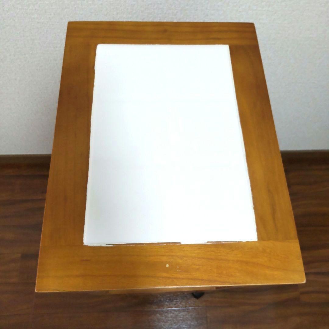 山善　木製キッチンワゴン 4段引き出し　キャスター付　ストッカー YAMAZEN