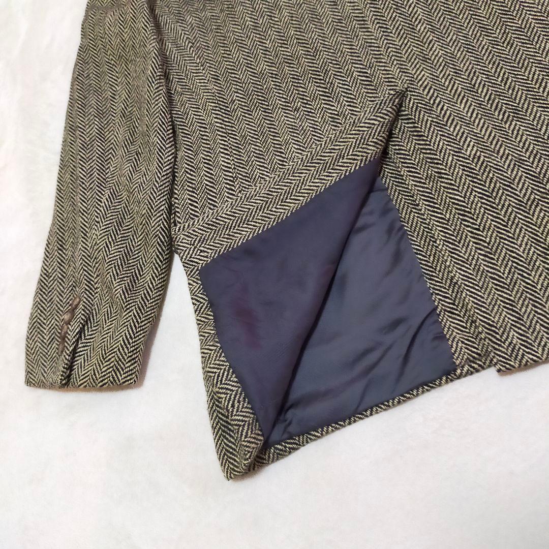 イタリア製　ポロラルフローレン　シルクウール　ヘリンボーン　テーラードジャケット