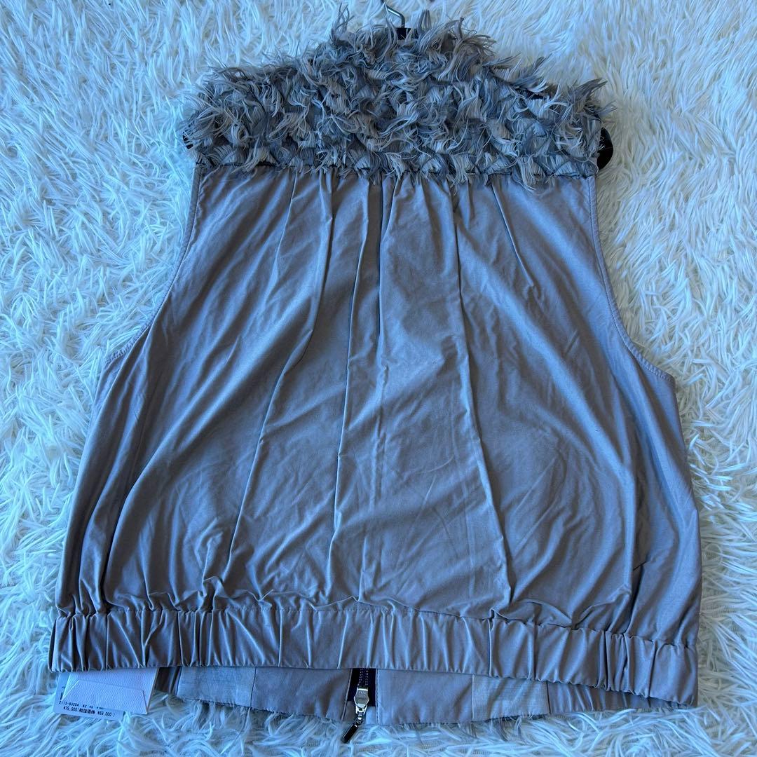 新品タグ付き　MORABITOモラビト　シャギーフェザーベスト　40