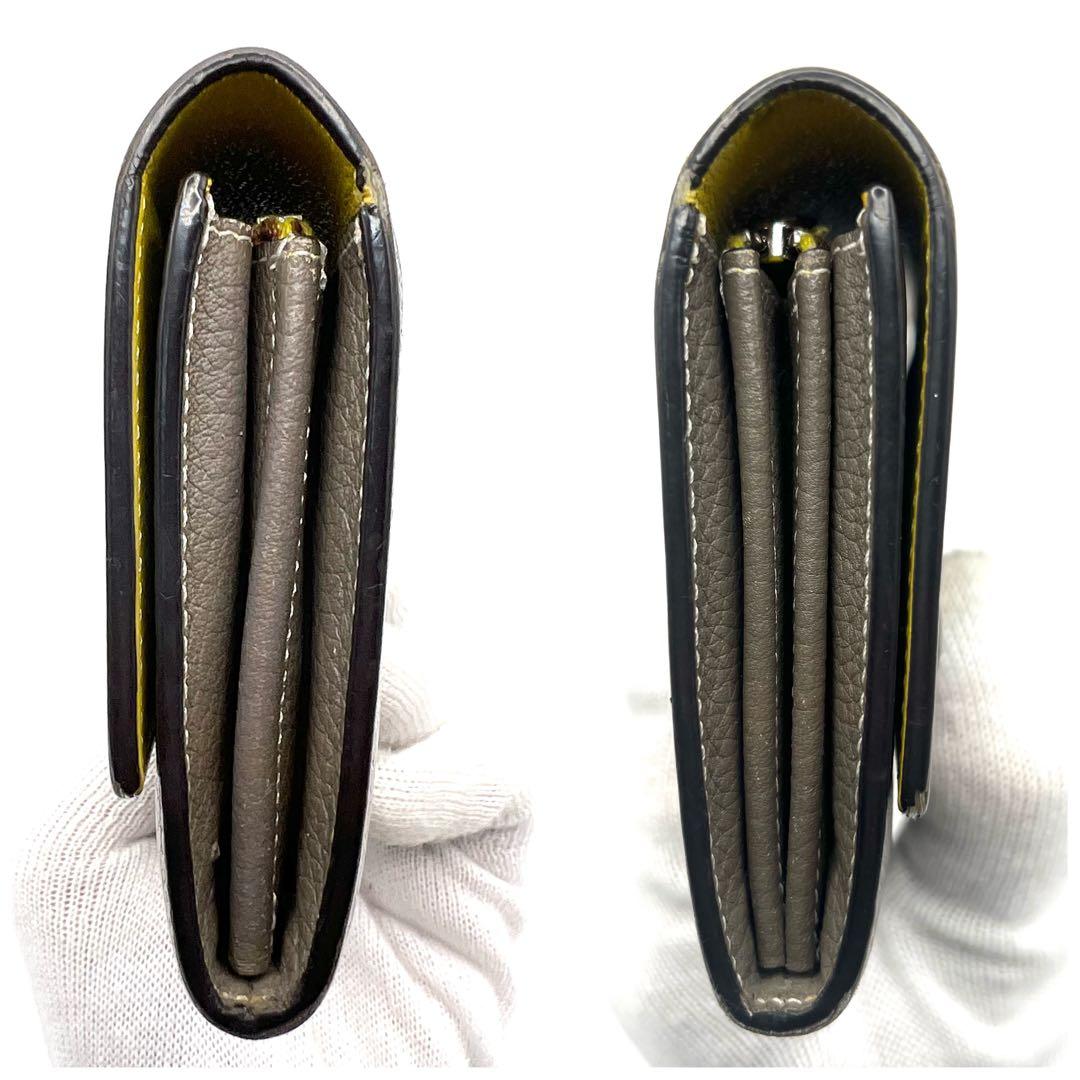 美品✨️CELINE ラージフラップマルチファンクション バイカラー 長財布