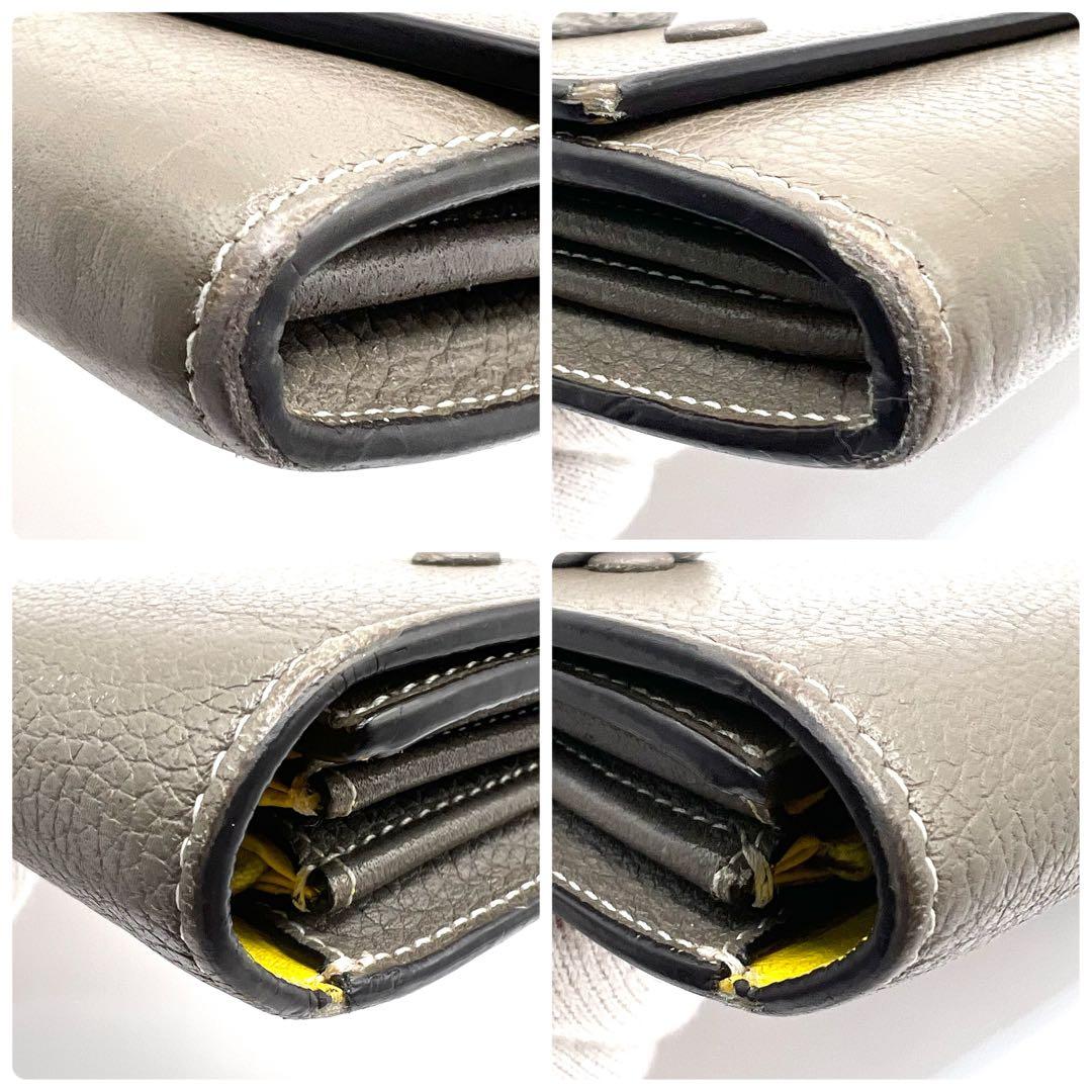 美品✨️CELINE ラージフラップマルチファンクション バイカラー 長財布