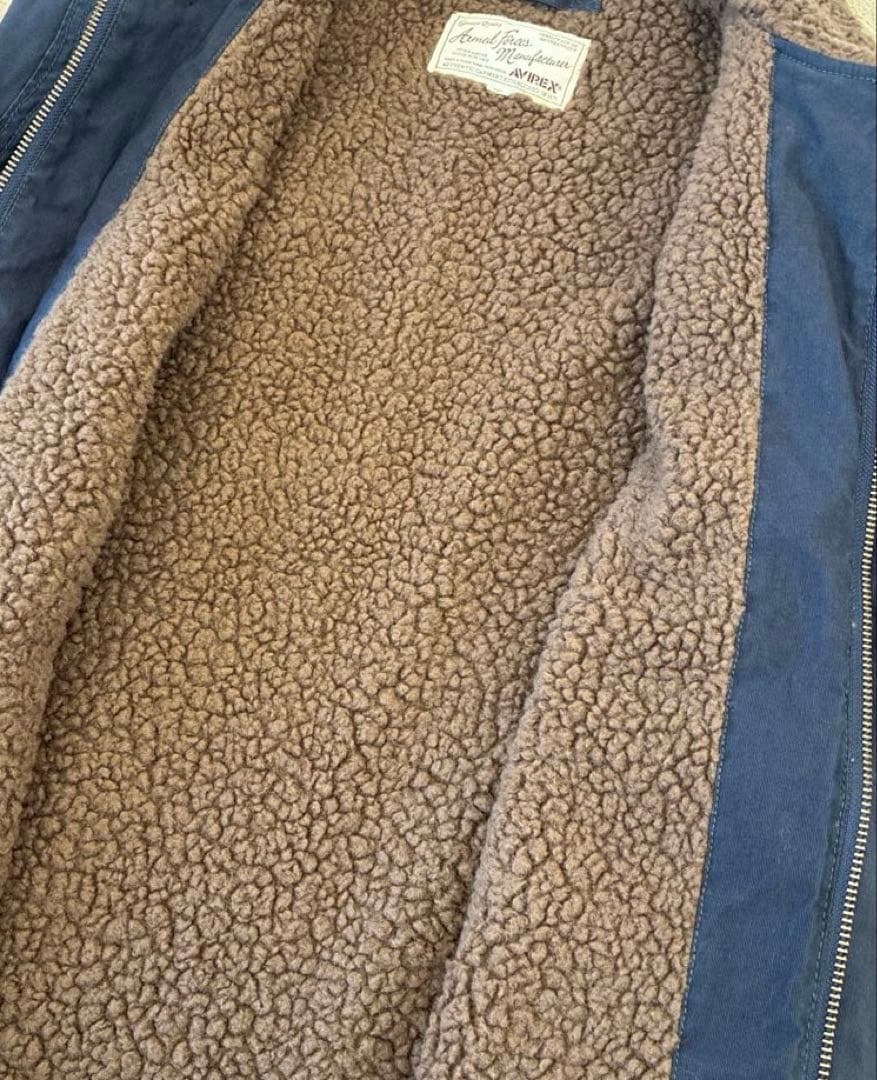 希少サイズ AVIREX N-1 デッキジャケット／ネイビー 2XL 大きい