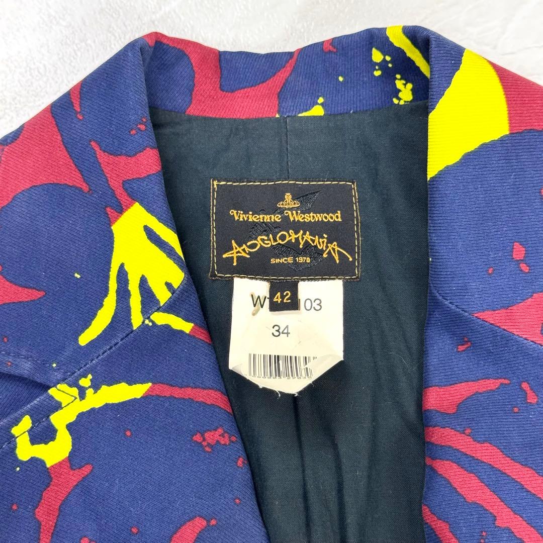 希少 ヴィヴィアンウエストウッド ロゴボタン テーラード 変形 ジャケット 42