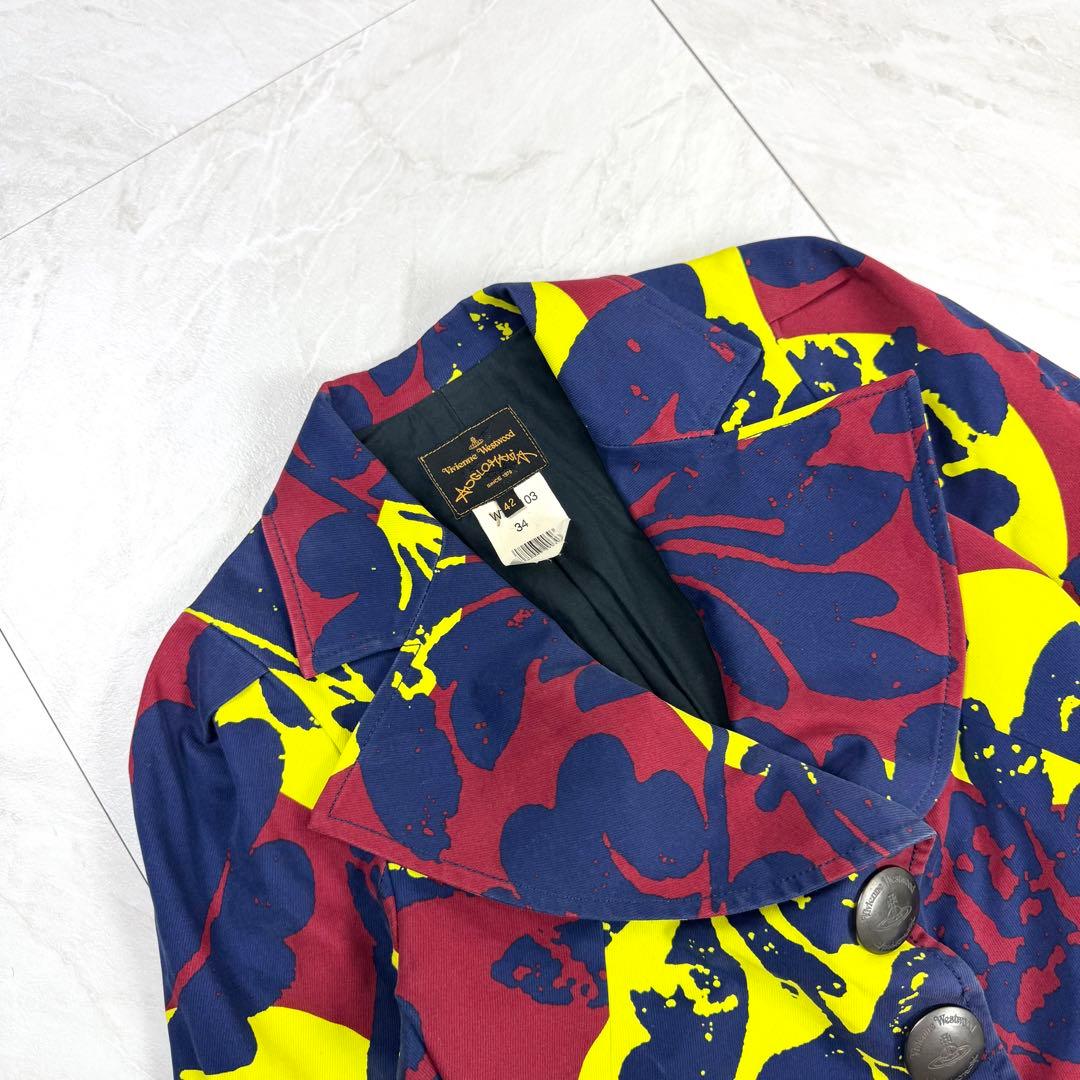 希少 ヴィヴィアンウエストウッド ロゴボタン テーラード 変形 ジャケット 42