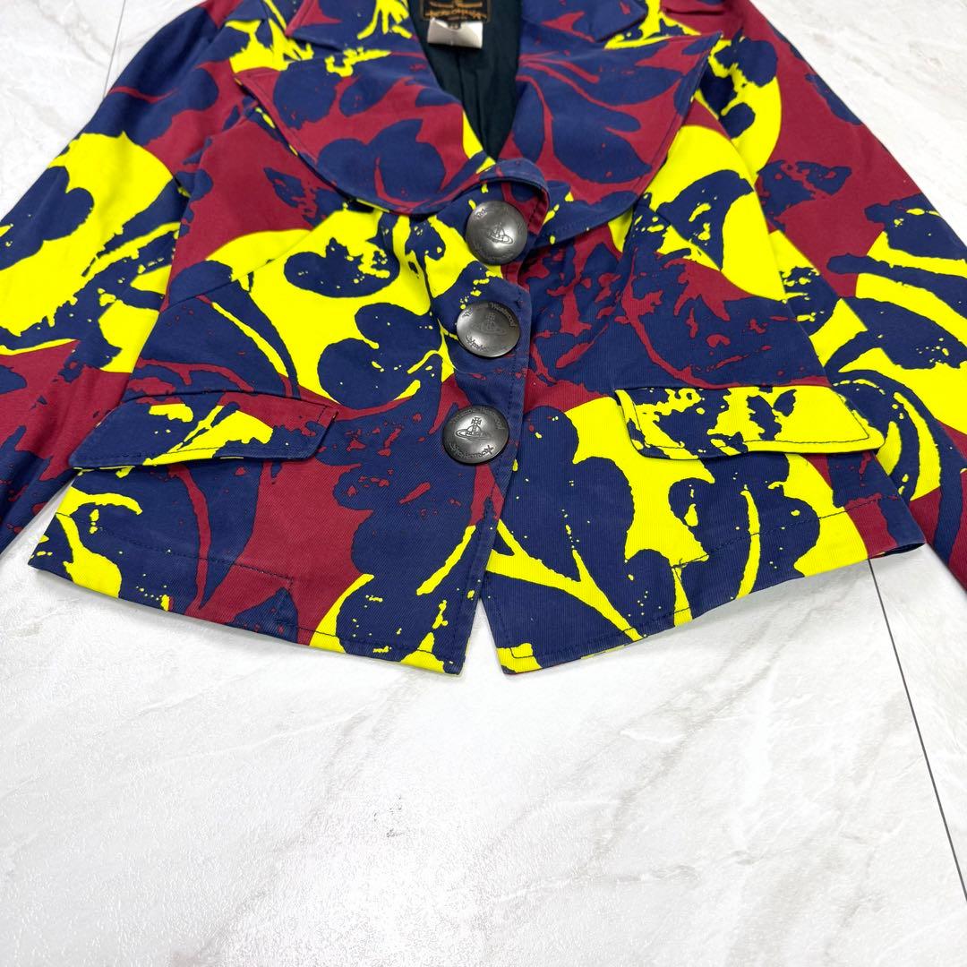 希少 ヴィヴィアンウエストウッド ロゴボタン テーラード 変形 ジャケット 42