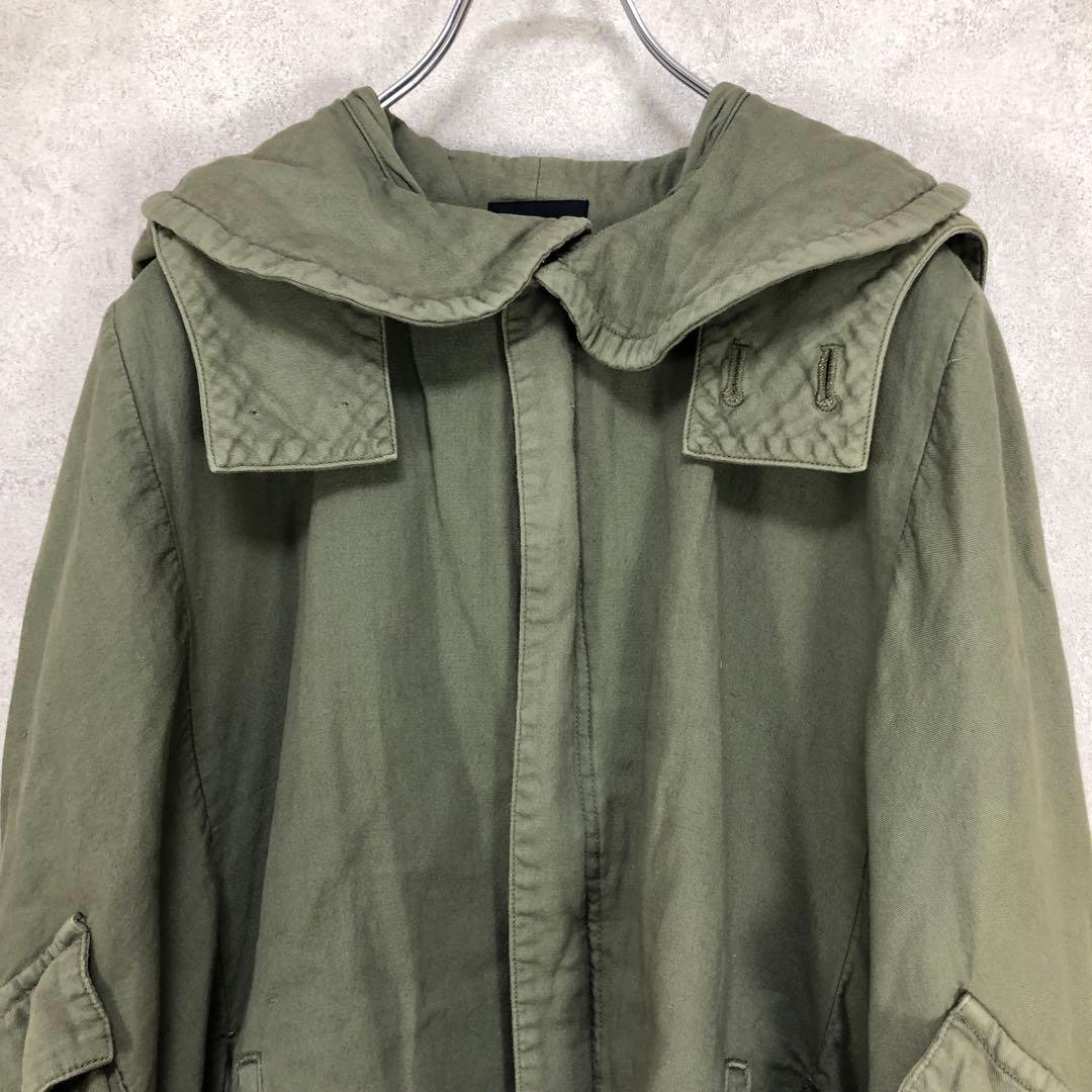 LIMI feu リミフゥ ミリタリーコート カーキ