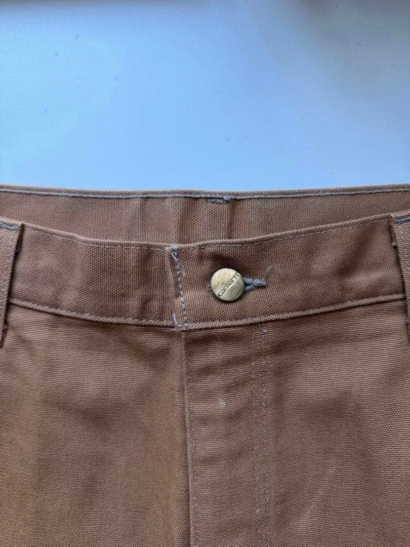 限定値下Carhartt カーハートダブルニー ワークパンツ USA製 ブラウン