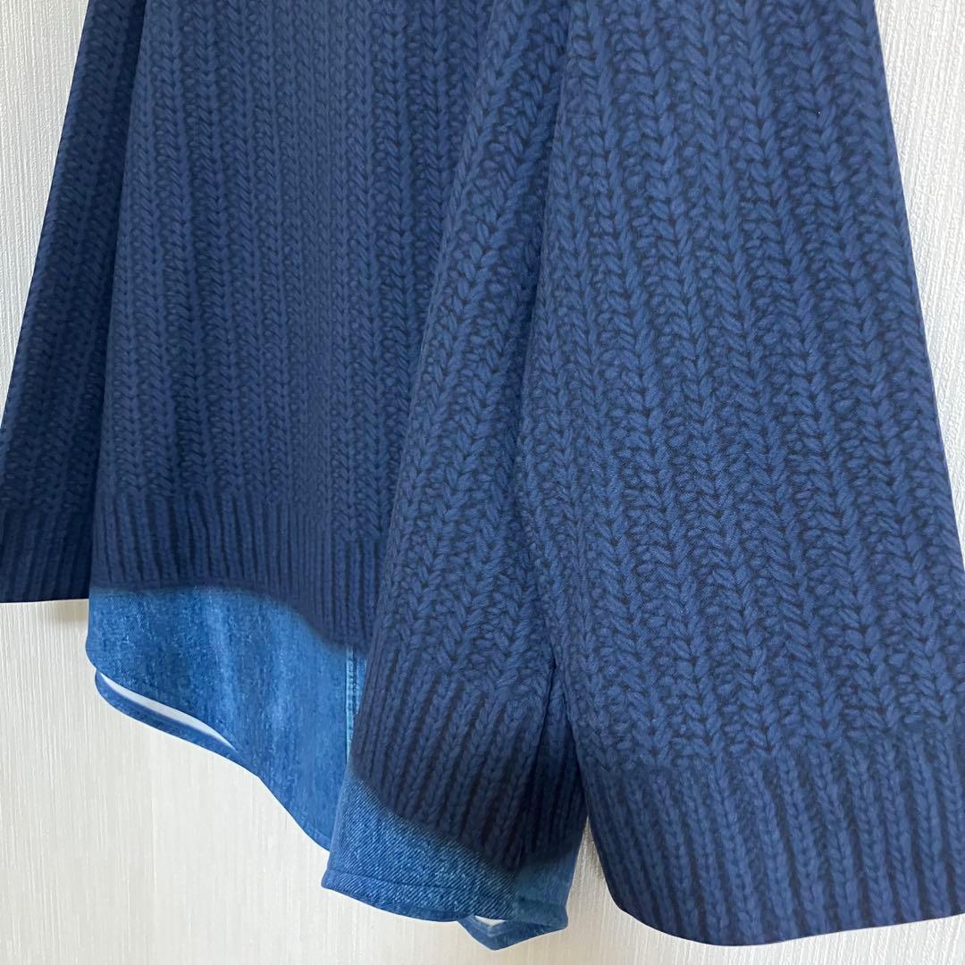 美品！ニット見え長袖ウェア