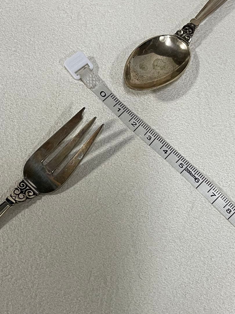 f13  ジョージジェンセン銀スプーンフォークset