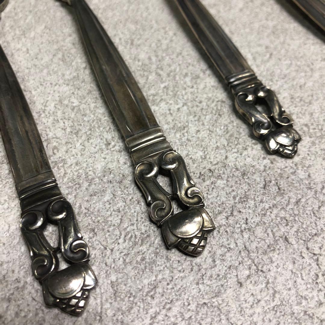 f13  ジョージジェンセン銀スプーンフォークset