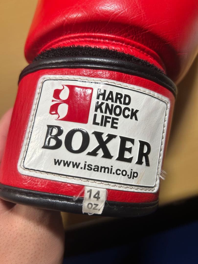 ISAMI BOXER 14 oz ボクシンググローブ 赤