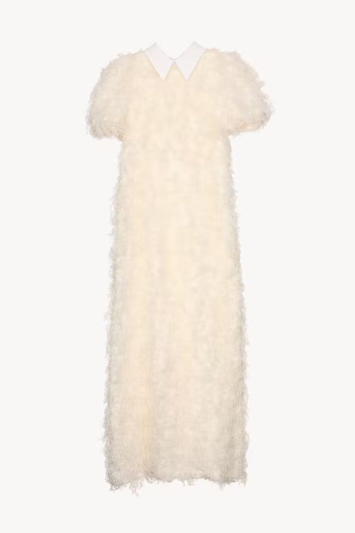 ACKA lame fringe puff dress 卒業式 結婚式
