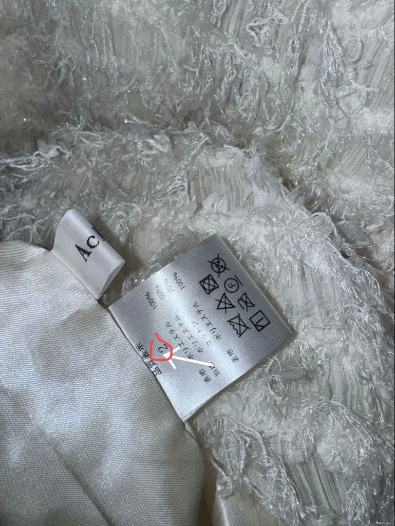 ACKA lame fringe puff dress 卒業式 結婚式