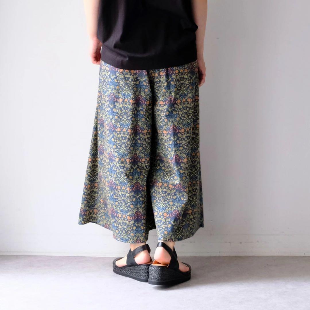 sosotto ソソット　モリス　パンツ ガウチョパンツ　ヒヤシンス　ネイビー