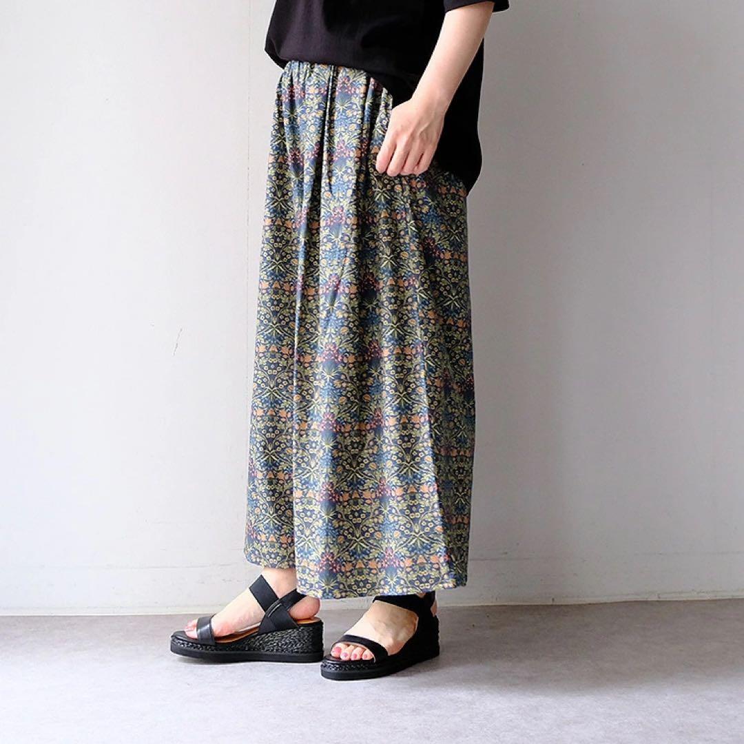 sosotto ソソット　モリス　パンツ ガウチョパンツ　ヒヤシンス　ネイビー