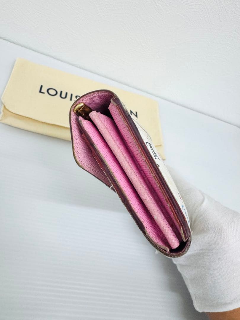 LOUIS VUITTON マルチカラー 長財布 ホワイト 箱袋付