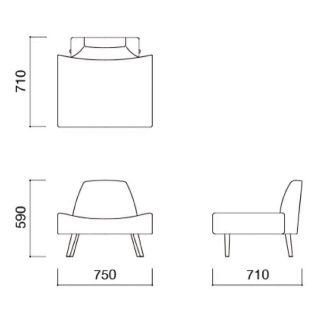 新品同様 IDEEイデー AOSOFA(アーオソファ)シングルソファ 無印良品