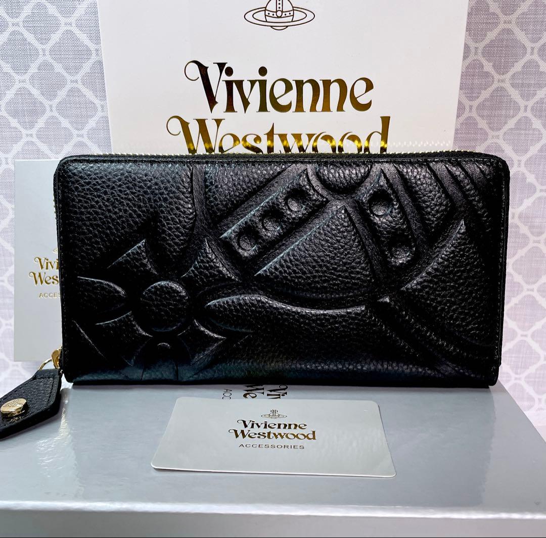【オーブの魅力☆ショッパー付】新品 Vivienne Westwood 長財布黒