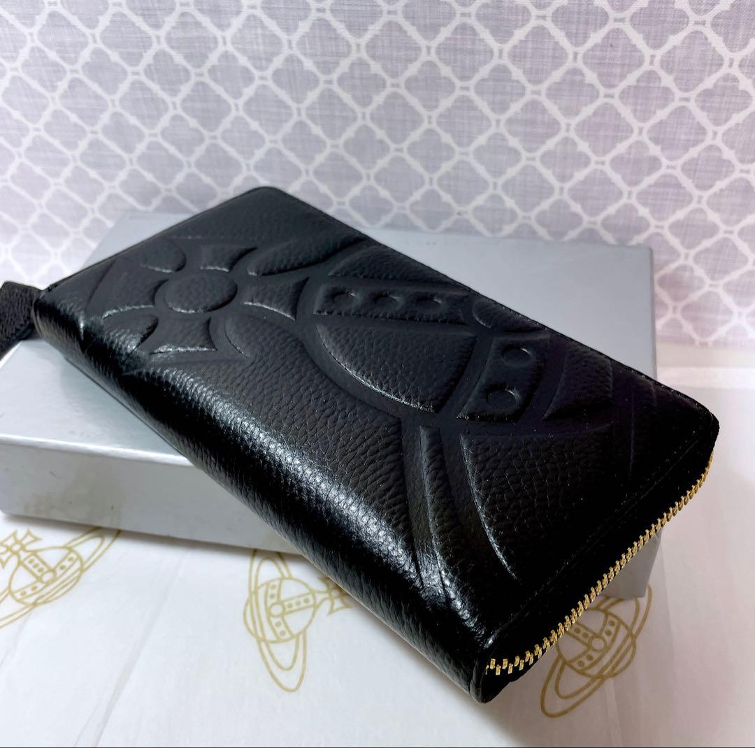【オーブの魅力☆ショッパー付】新品 Vivienne Westwood 長財布黒