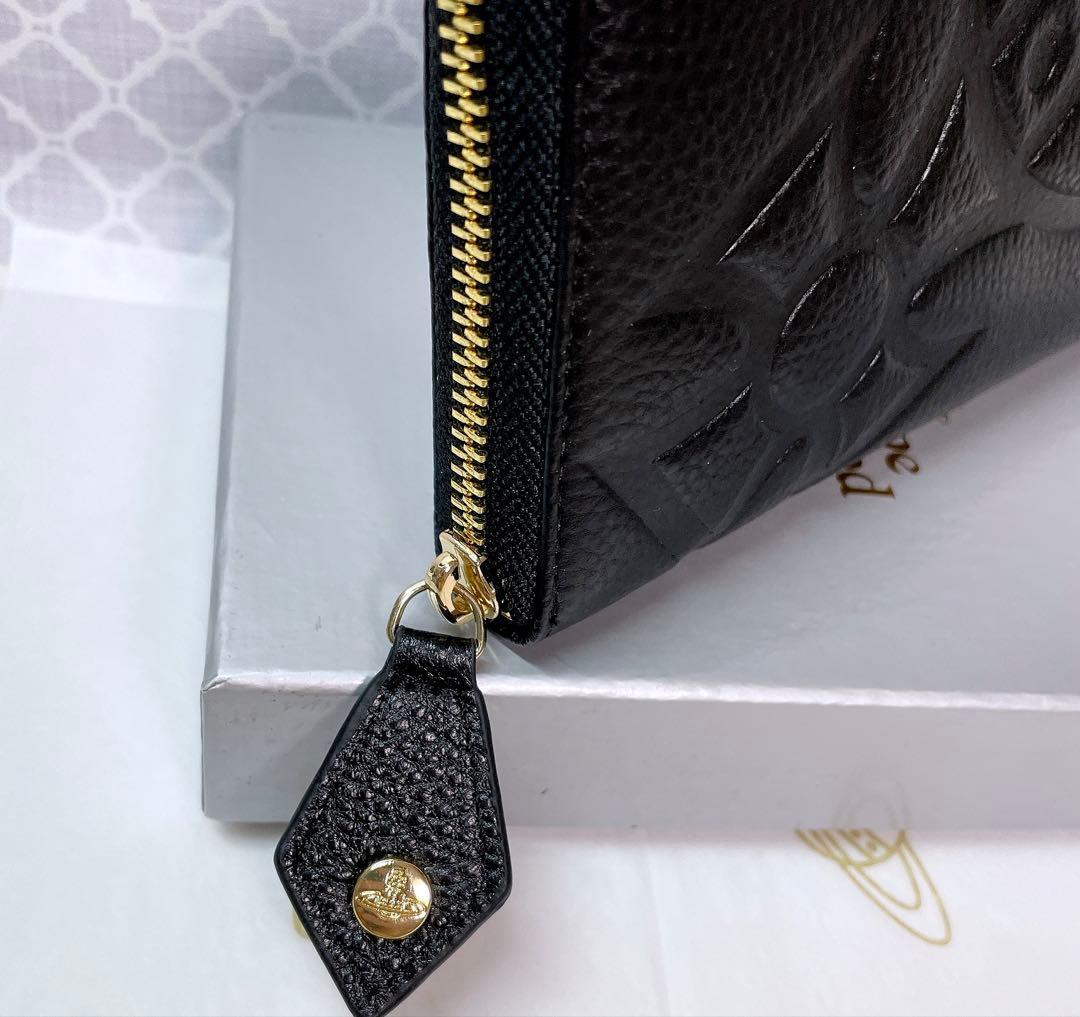 【オーブの魅力☆ショッパー付】新品 Vivienne Westwood 長財布黒