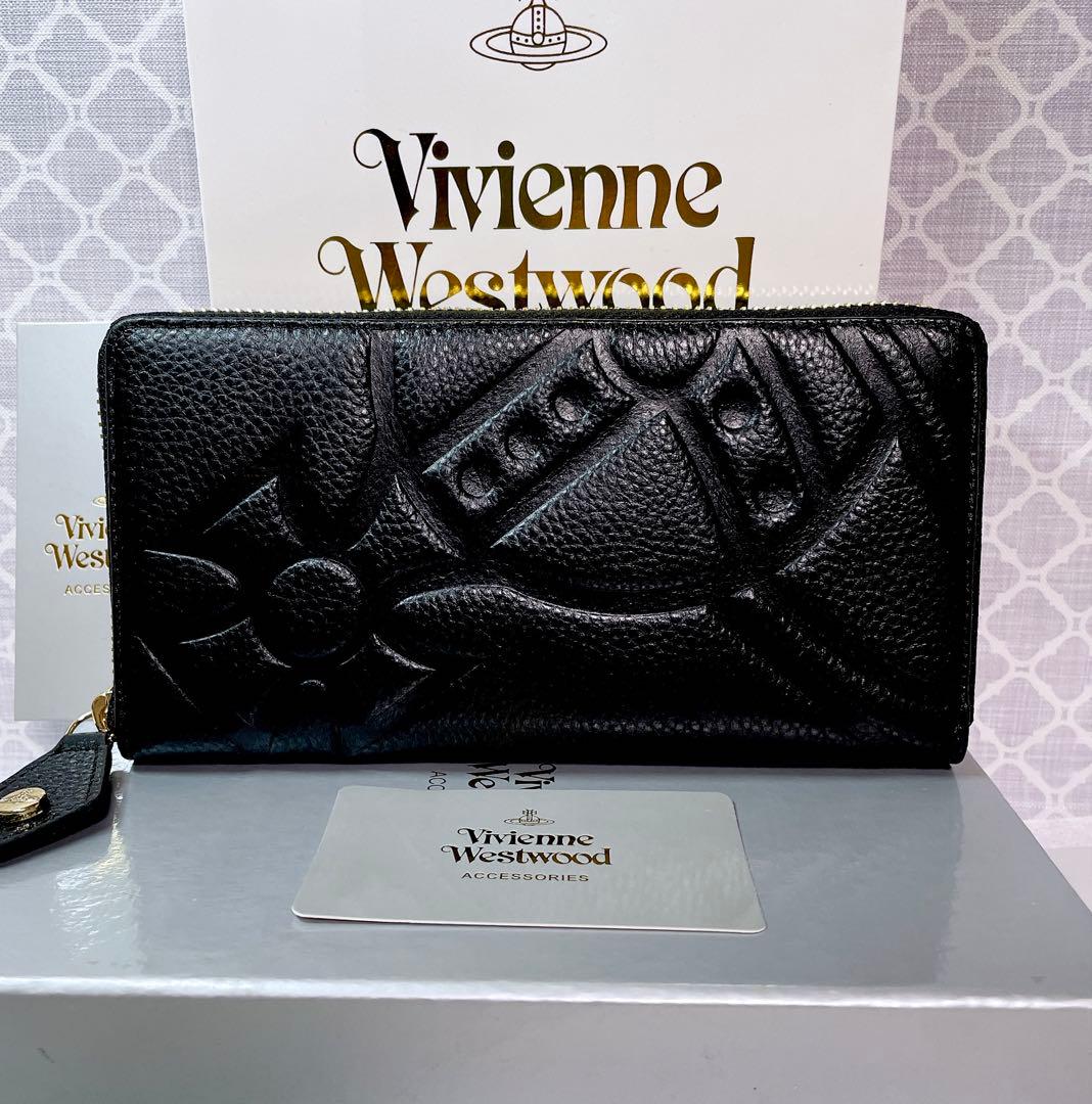 【オーブの魅力☆ショッパー付】新品 Vivienne Westwood 長財布黒