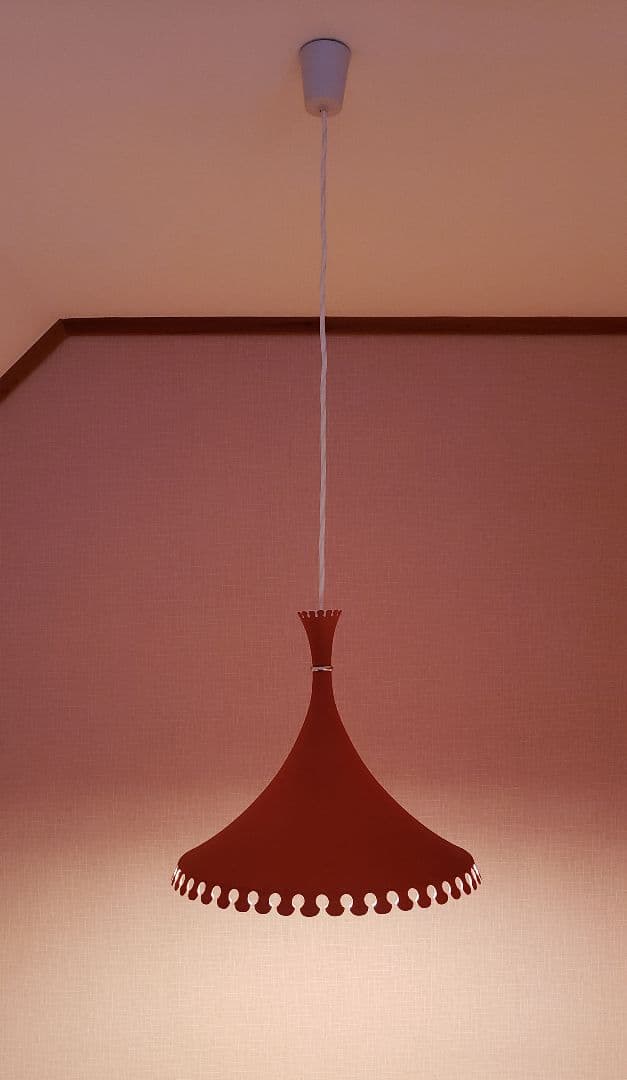 昭和レトロ ペンダントライト 当時物 ナショナル オレンジ