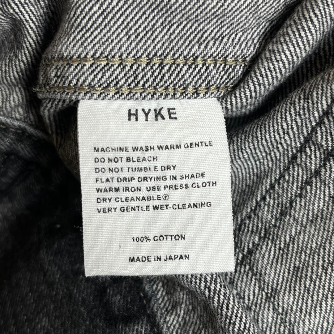 【美品】24ss HYKE バルーンスリーブ デニムジャケット ブラック