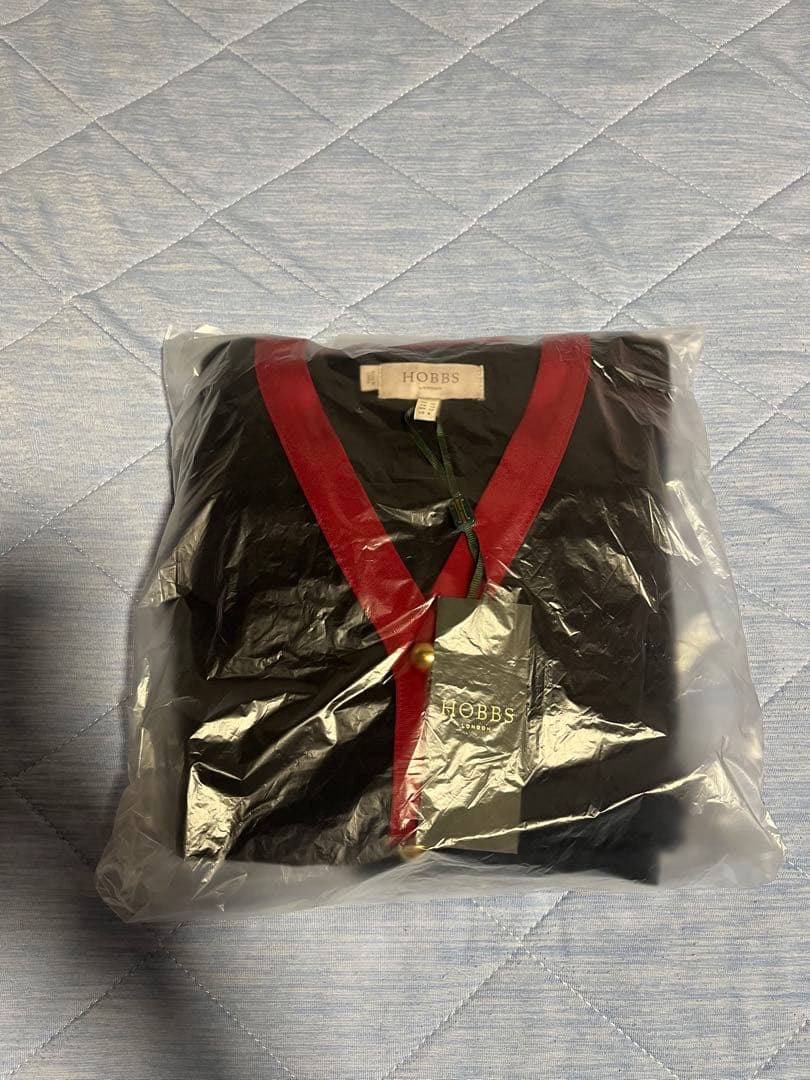 HOBBS LONDON ネイビーとレッドのワンピース