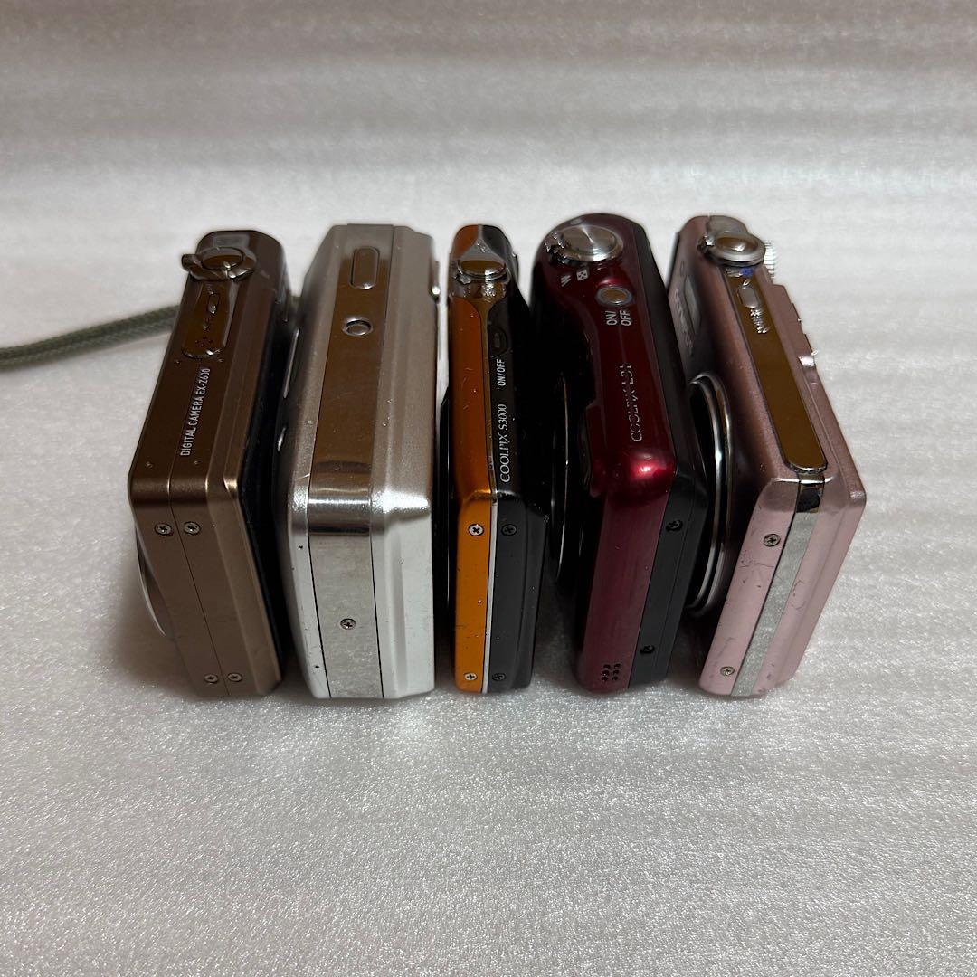 コンパクトデジタルカメラ 5台セット　オリンパス・ニコン・カシオ　ジャンク